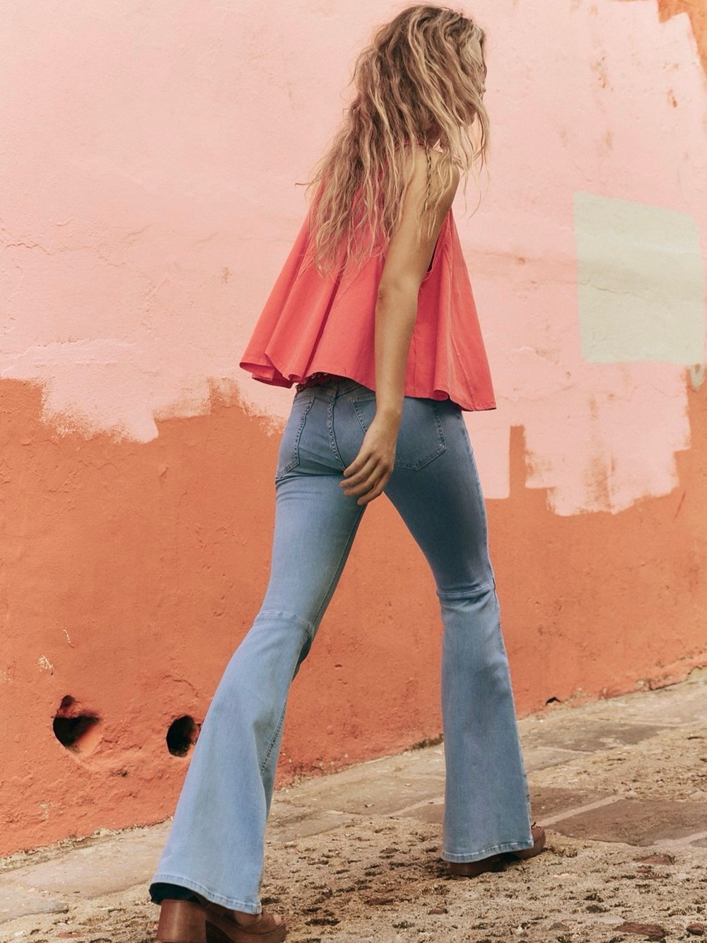 We The Free Penny Pull on Mid-High Rise Stretch Flare Jeans